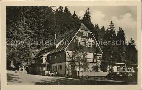 Oberpoebel Gaststaette Putzmuehle Kat. Schmiedeberg Osterzgebirge