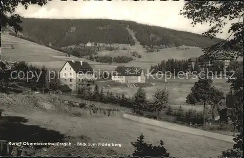 Oberwiesenthal Erzgebirge mit Fichtelberg Kat. Oberwiesenthal