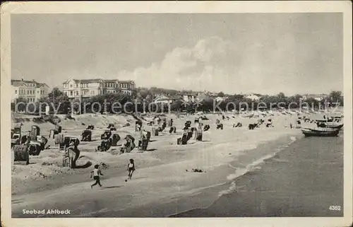 Ahlbeck Ostseebad Strandpartie Kat. Heringsdorf Insel Usedom