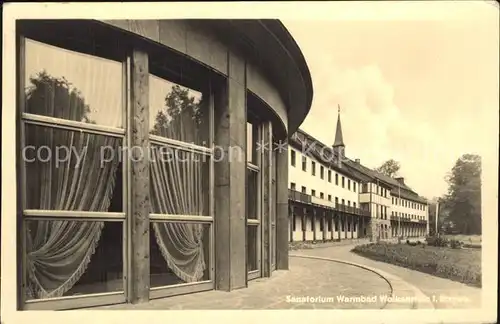 Warmbad Wolkenstein Sanatorium Wintergarten Klubhaus Kat. Wolkenstein
