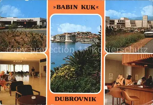 Dubrovnik Ragusa Babin Kuk Teilansicht Hotelhalle Bar Kat. Dubrovnik