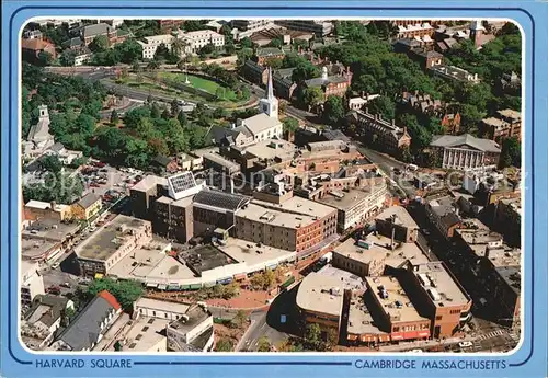 Cambridge Massachusetts Havard Square Air view Kat. Cambridge