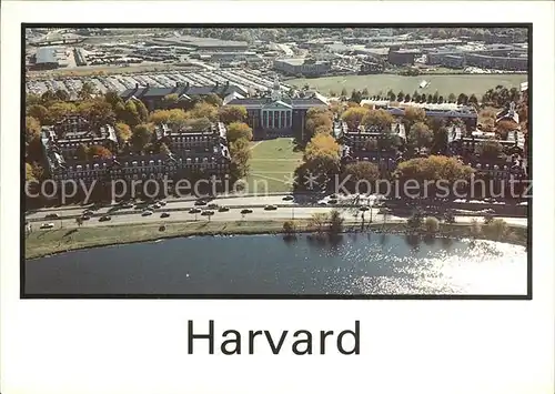 Cambridge Massachusetts Havard University Business School Air view Kat. Cambridge