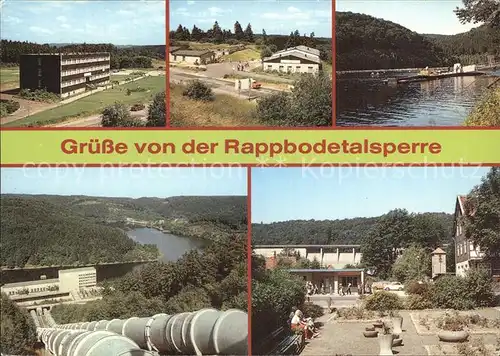 Rappbodetalsperre Teilansichten Kraftwerk Kat. Hasselfelde