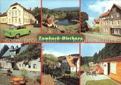 Tambach Dietharz FDGB Erholungsheim Spittergrund Kratersee Waldhaus HOG Waldbaude Schmalwassergrund Ferienheim des VEB Muehlhausen Kat. Tambach Dietharz