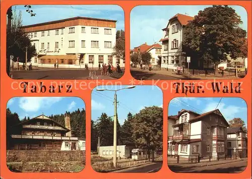 Tabarz Hotel Tabarzer Hof Cafe Waldbahn Ferienheim Schweizerhaus Haltestelle Thueringerwaldbahn Haus Gesang Kat. Tabarz Thueringer Wald