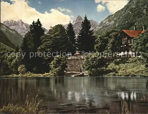 Christlessee mit Kratzer und Trettachspitze Kat. Oberstdorf