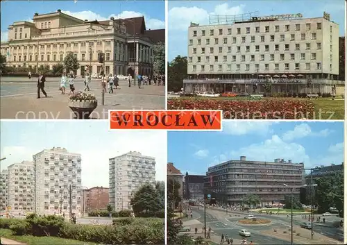 Wroclaw Gmach Opery Hotel Panorama Ulica Jozefa Wieczorka Powszechny Dom Towarowy Kat. Wroclaw Breslau