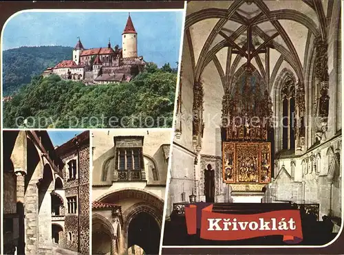 Krivoklat Burg Details Kirche Inneres Kat. Puerglitz