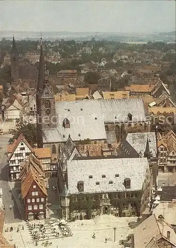Quedlinburg Markt Kirche Fliegeraufnahme Kat. Quedlinburg