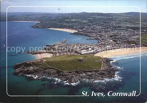 St Ives Cornwall Fliegeraufnahme Kat. St Ives