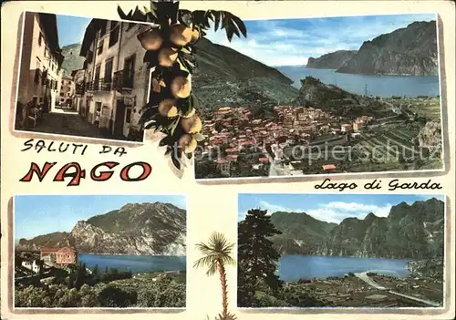 Nago Lago di Garda Dorfmotiv Panorama Kat. Italien