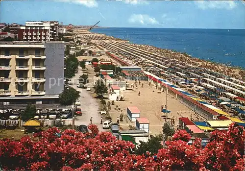 Riccione Panorama della spiaggia