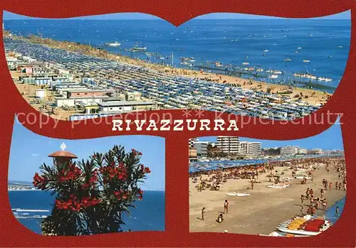 Rivazurra Rimini Strandpartien Kat. Italien