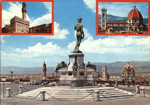 Firenze Toscana Rathaus Basilika Il David al Piazzale Michelangelo Kat. Firenze