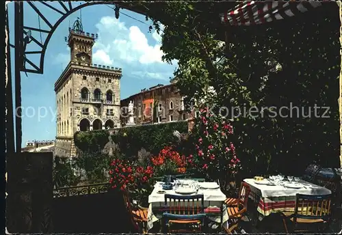 San Marino Repubblica Terrasse Turm