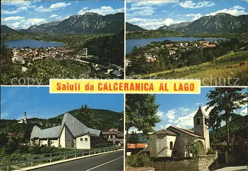 Valsugana Calceranica al Lago Panorama Chiesa Parrocchiale della Madonna del Rosario Pieve dell Assunta Antichissima Chiesa di S Ermete Kat. Italien
