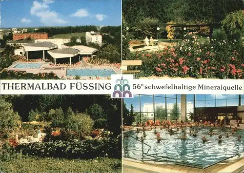 Bad Fuessing Kurmittelhaus Innen und Aussen Thermalbecken Kurpark Anlage Kat. Bad Fuessing