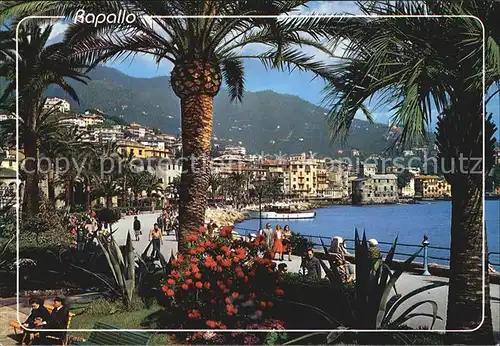 Rapallo Liguria Seepromenade Stadtansicht Kat. Rapallo