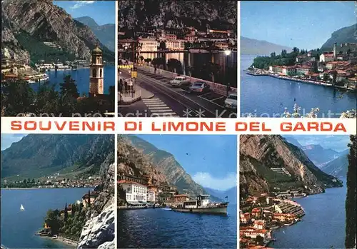 Limone sul Garda Lago di Garda Gardasee Nachtaufnahmen Panoramen Kat. 