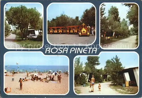 Rosolina Mare Rosa Pineta Strand Campingplatz Parkeisenbahn Kat. Rosolina