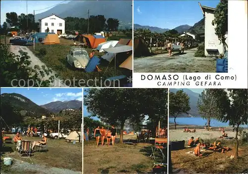 Domaso Lago di Como Camping Gefara Kat. Italien