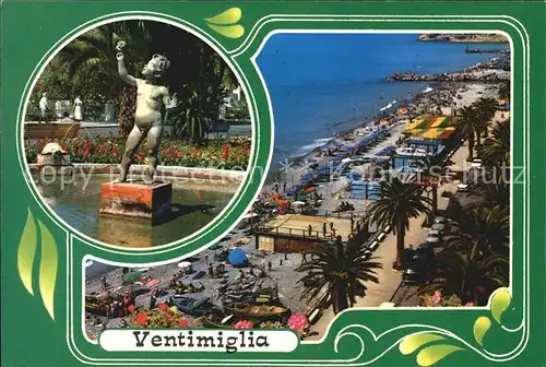 Ventimiglia Promenade Meer Strand Kat. Menton