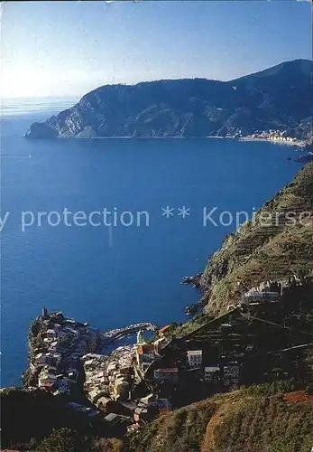 Vernazza Luftbild Panorama Kat. La Spezia