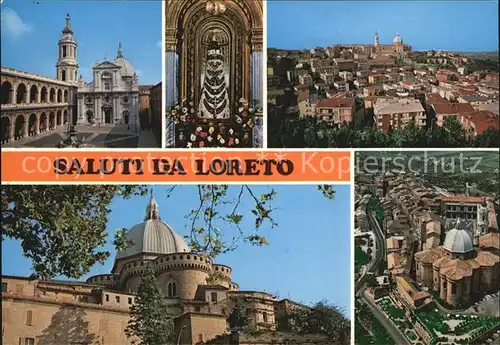 Loreto Italien Basilika Stadtansicht Luftbild Kat. Ancona