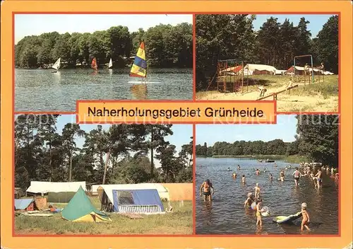 Gruenheide Mark Werlsee Campingplatz Moellensee Peetzsee Kat. Gruenheide Mark