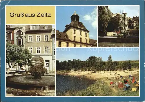 Zeitz Schloss Moritzburg Karl Marx Promenade Naherholungsgebiet Kretschau Kat. Zeitz
