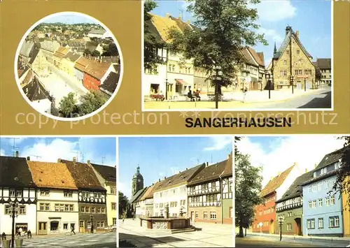 Sangerhausen Suedharz Marktplatz Ortsansicht  Kat. Sangerhausen