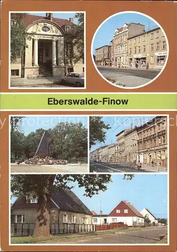 ks73778 Finow Eberswalde Alte Forstakademie Denkmal Widerstandskaempfer Kat. Ebe