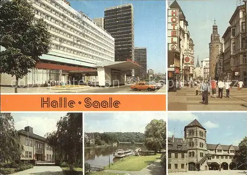 Halle Saale Interhotel Dampferanlegestelle Moritzburg  Kat. Halle