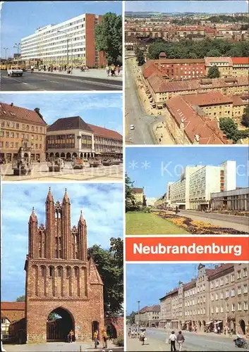Neubrandenburg Rat des Bezirkes Centrum Warenhaus Friedlaender Tor Hotel Vier Tore Kat. Neubrandenburg