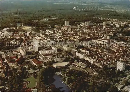Karlsruhe Baden Stadtzentrum Luftaufnahme