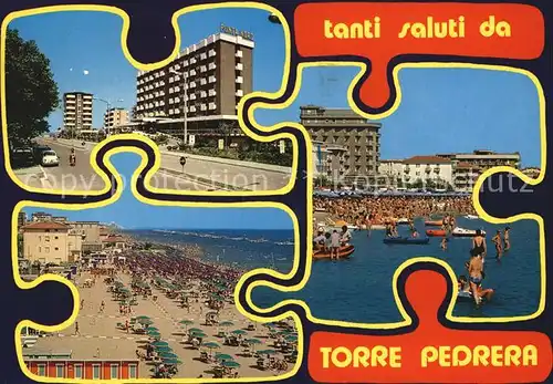 Torre Pedrera Hotel Punta Nord Strand Meer Kat. Rimini