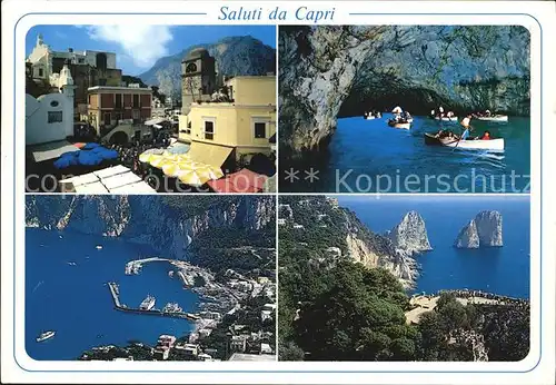 Capri Meer Kueste Stadt Grotte Kat. Golfo di Napoli