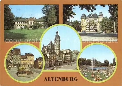 Altenburg Thueringen Bahnhof Markt Rathaus Freibad Museum Kat. Altenburg