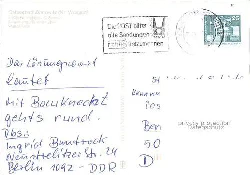 Zinnowitz Ostseebad FDGB Feriendienst IG Wismar Roter Oktober