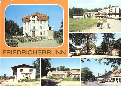 Friedrichsbrunn Harz Sanatorium Ernst Thaelmann FDGB Klobenbergbaude Bettenhaus Kat. Friedrichsbrunn