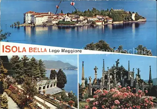 Isola Bella Fliegeraufnahme Park und Schloss Kat. Lago Maggiore