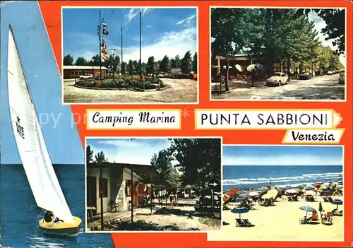 Punta Sabbioni Strand Platz Campingplatz Kat. Venezia Venedig