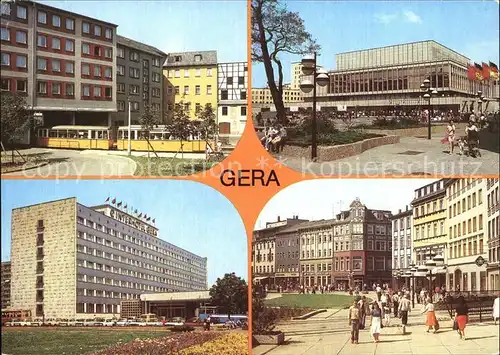 Gera Leumnitzer Tor Haus der Kultur Interhotel  Kat. Gera