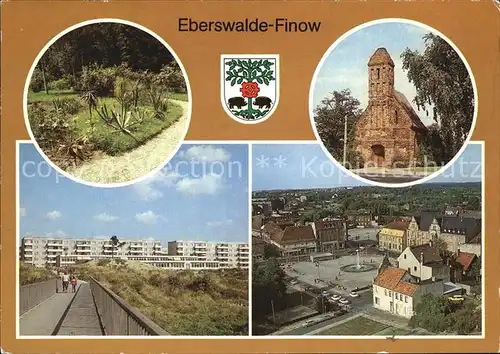 Finow Eberswalde Forstbotanischer Garten Konzerthalle Platz der Freundschaft Kat. Eberswalde Finow