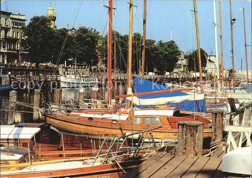 Warnemuende Ostseebad Am alten Strom Kat. Rostock