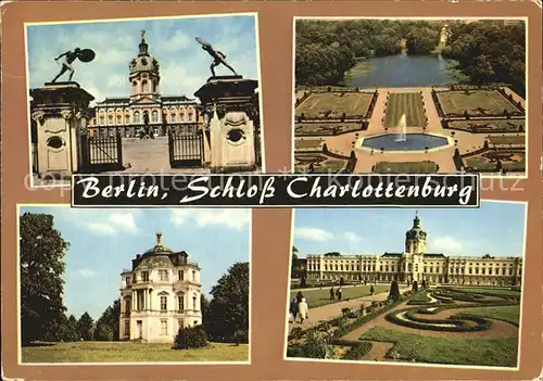 Berlin Schloss Charlottenburg Tor Park Brunnen  Kat. Berlin