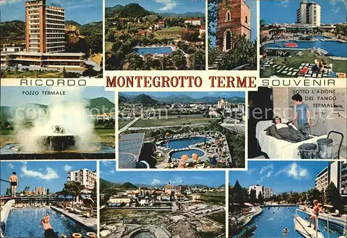 Montegrotto Terme Kuranlagen Brunnen Schwimmbad Kat. 
