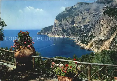 Capri Blick auf die Bucht Kat. Golfo di Napoli