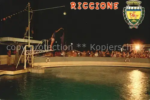 Riccione Aquarium bei Nacht